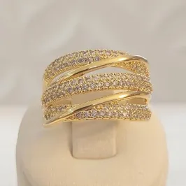 Anel Grosso Cravejado (n15)