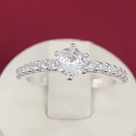 Anel Solitário Cravejado G (n14)