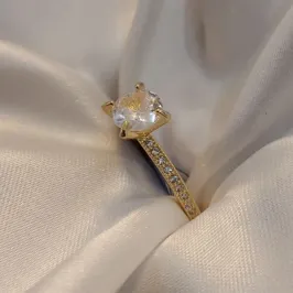 Anel Solitário Luxo (n15)