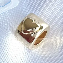 Berloque Anel Liso Coração