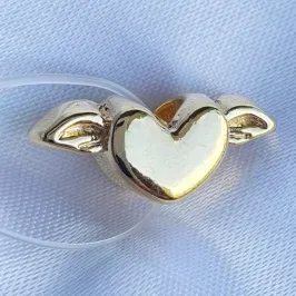 Berloque Coração com Asas