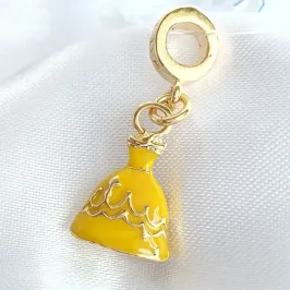 Berloque Vestido Princesa (A Bela e a Fera)