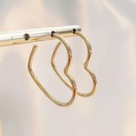 Brinco Argola Fio Coração P