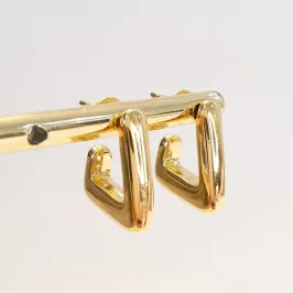 Brinco Argola Triangular Grossa P