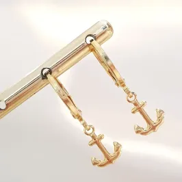 Brinco Argolinha Âncora