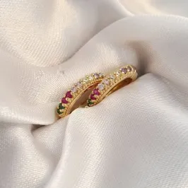 Brinco Argolinha Colorida G