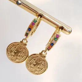 Brinco Argolinha Colorida São Bento