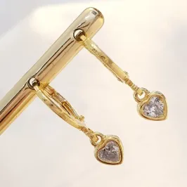 Brinco Argolinha Coração de Luz