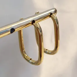 Brinco Argolinha Oval G