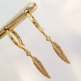 Brinco Argolinha Pena