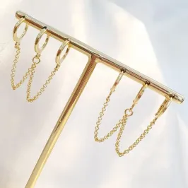 Brinco Argolinha Tripla Corrente