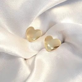 Brinco Coração Abaulado M