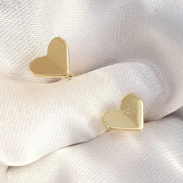 Brinco Coração Dobrado