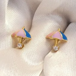 Brinco Guarda-Chuva Colorido Ponto Luz