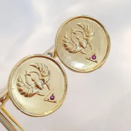 Brinco Medalha Pássaro