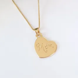 Colar Coração Mom