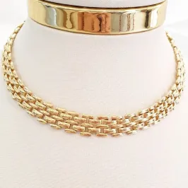 Colar Corrente Relógio (choker)