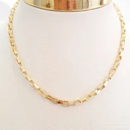 Colar Elos Cartier Quadrada Grossa (choker)