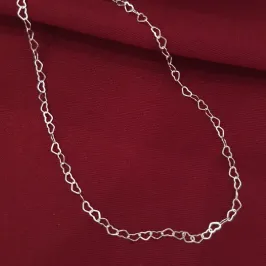 Colar Elos de Coração 40cm