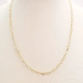 Colar Elos de Coração 45cm