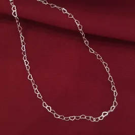 Colar Elos de Coração 45cm