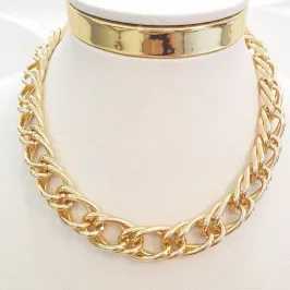 Colar Elos Grossos 30cm (+10)