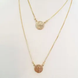 Colar Escapulário Medalha São Bento