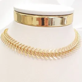 Colar Espinha de Peixe (choker)