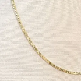 Colar Fita Detalhada Fina 45cm