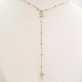 Colar Gravatinha Nossa Senhora Cravejada