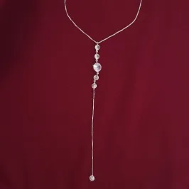 Colar Gravatinha Zircônias