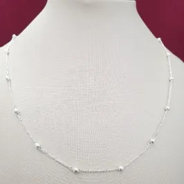 Colar Longo Bolinhas 50cm