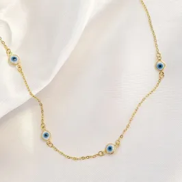 Colar Longo Olho Grego 78cm (+5)