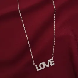 Colar LOVE Cravejado