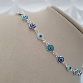 Colar Olho Grego 2 Azuis