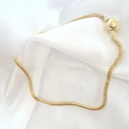 Colar Pandora Fecho Coração 40cm