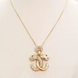 Colar Panteras em X 45cm (+5)