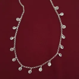 Colar Pontos de Luz Zircônias Cristal