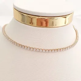 Colar Riviera Cristal (choker)