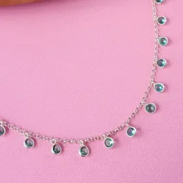 Colar Zircônias Verdes (choker)