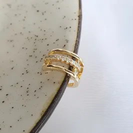 Piercing Fake 3 Fios 1 Cravejado