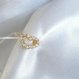 Piercing Fake Coração Cravejado