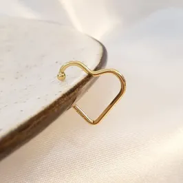 Piercing Fake Coração Fino