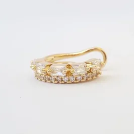 Piercing Fake Linha Cravejada e Zircônias