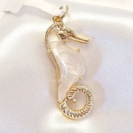Pingente Cavalo Marinho Madrepérola