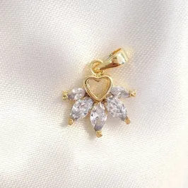 Pingente Coração Navetes