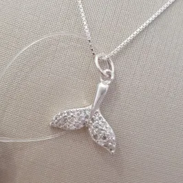 Pingente Rabo de Baleia Cravejado