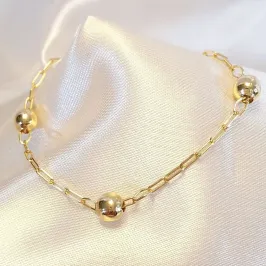 Pulseira Bolas Corrente