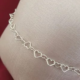 Pulseira Elos Corações