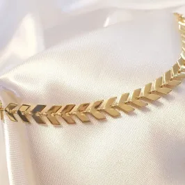 Pulseira Escama de Peixe (Fecho Gravata)